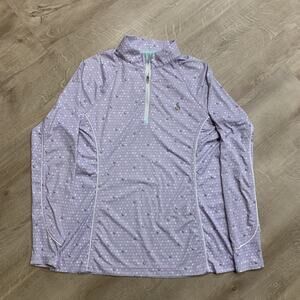 Peter Millar Sun Comfort Base Layer Shirt Streamsong Golf Women's Small 1/4 Zip